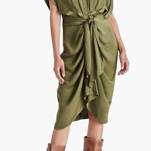 Steve Madden Sage Green Midi Dress